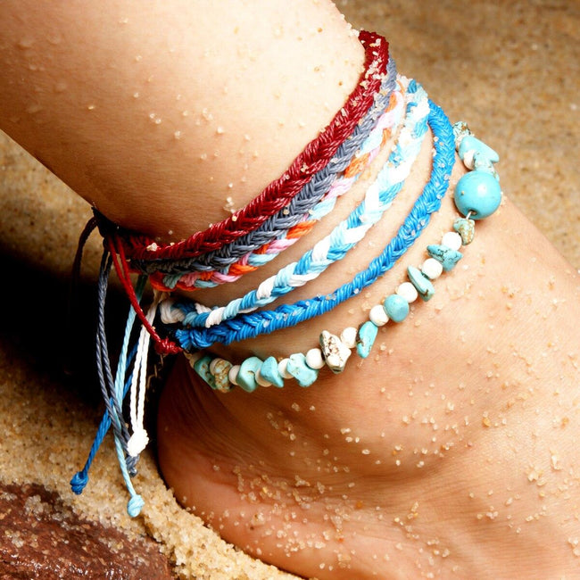 Turquoise Chip Star Anklet Set – Guidance & Calm Symbolism