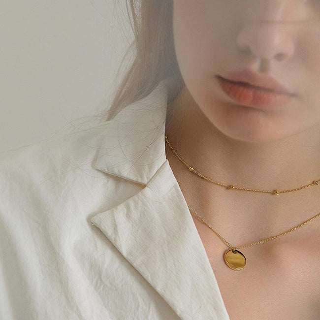 Women's Long Tassel Pendant Necklace – Layered Statement Style
