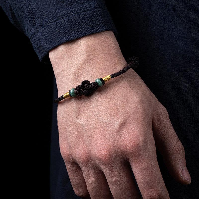Bracelet worn on wrist, adding an understated elegance and a protective aura, suitable for those seeking inner strength.