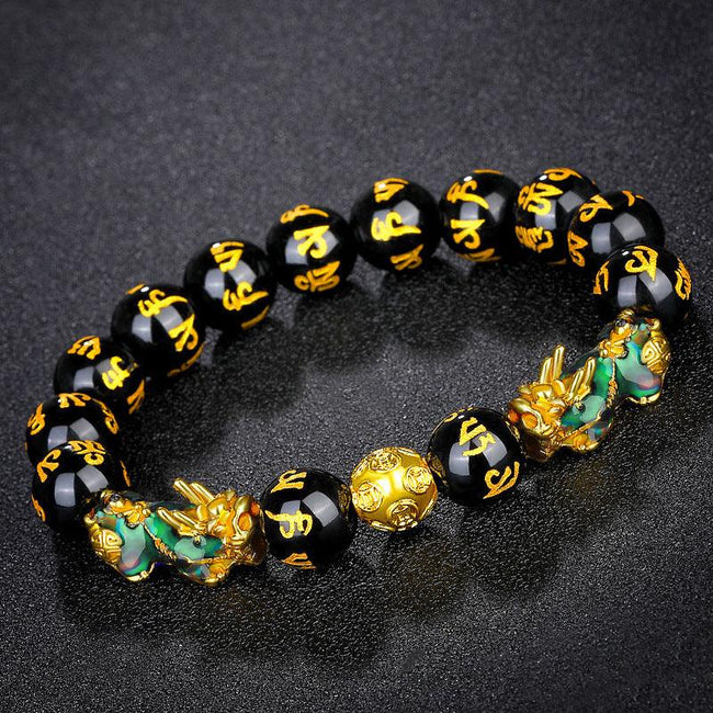 Six-Syllable Mantra Pixiu Bracelet – Three Styles
