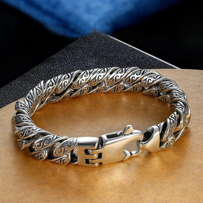Vintage 925 Sterling Silver Bracelet – Strength & Protection Symbolism
