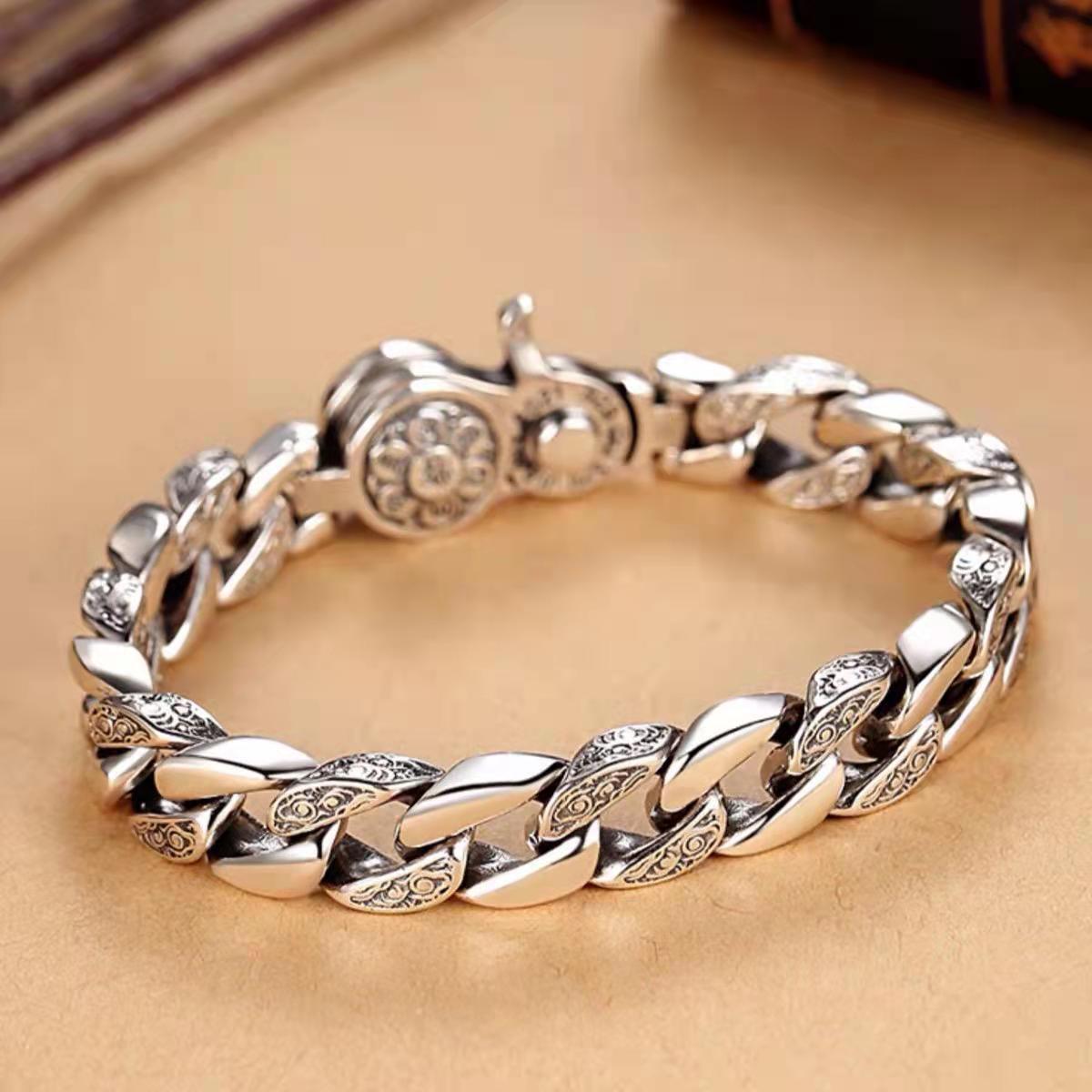 Symbolic silver bracelet, representing resilience and protection, ideal for everyday wear.