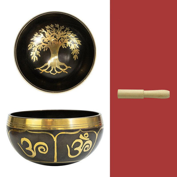 Singing bowl set with mallet and cushion