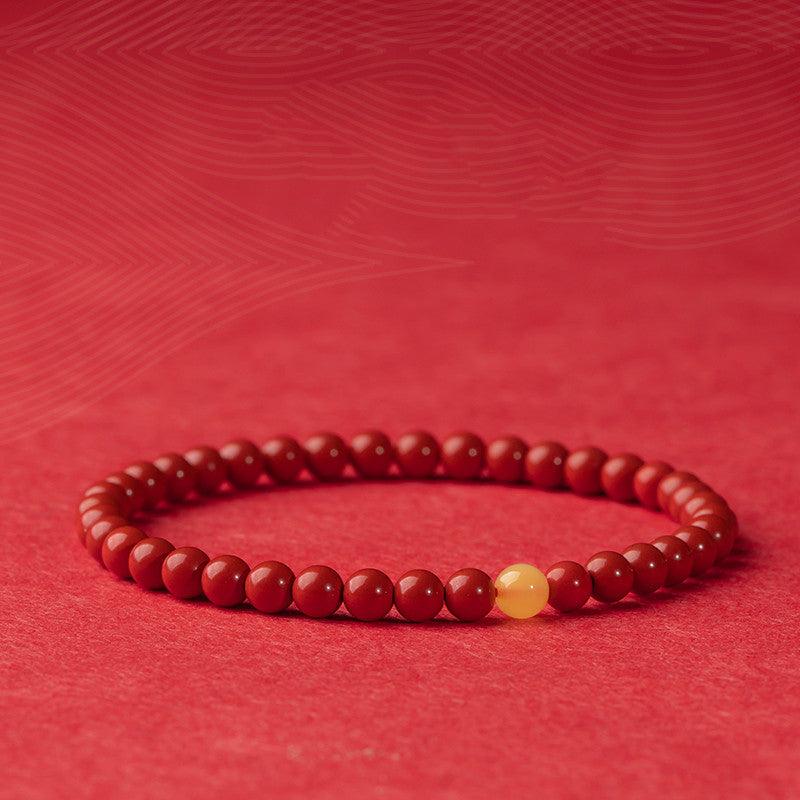 Women's Simple Natural Red Cinnamon Bracelet